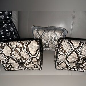 New faux snakeskin mini bag